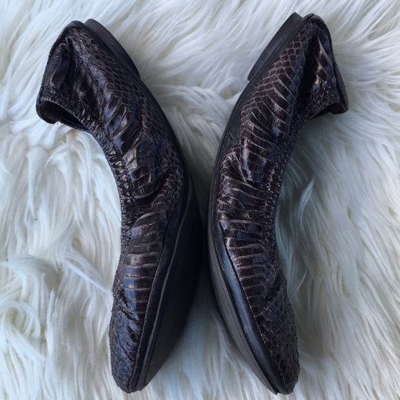 Tory Burch “Eddie” Pythons Snake Ballet Flats - Picture 6 of 16
